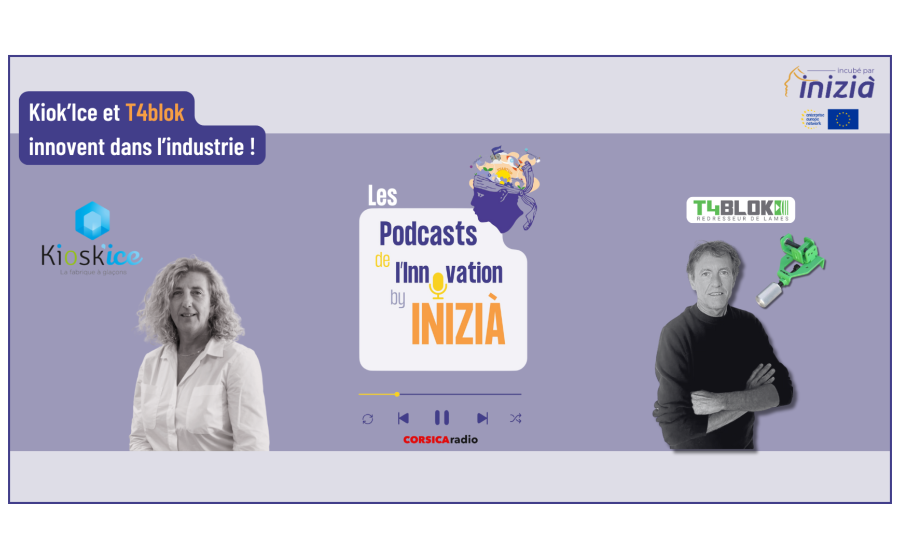 Podcast 8 de l'innovation by INIZIÀ - Kiok'ice et T4Blok