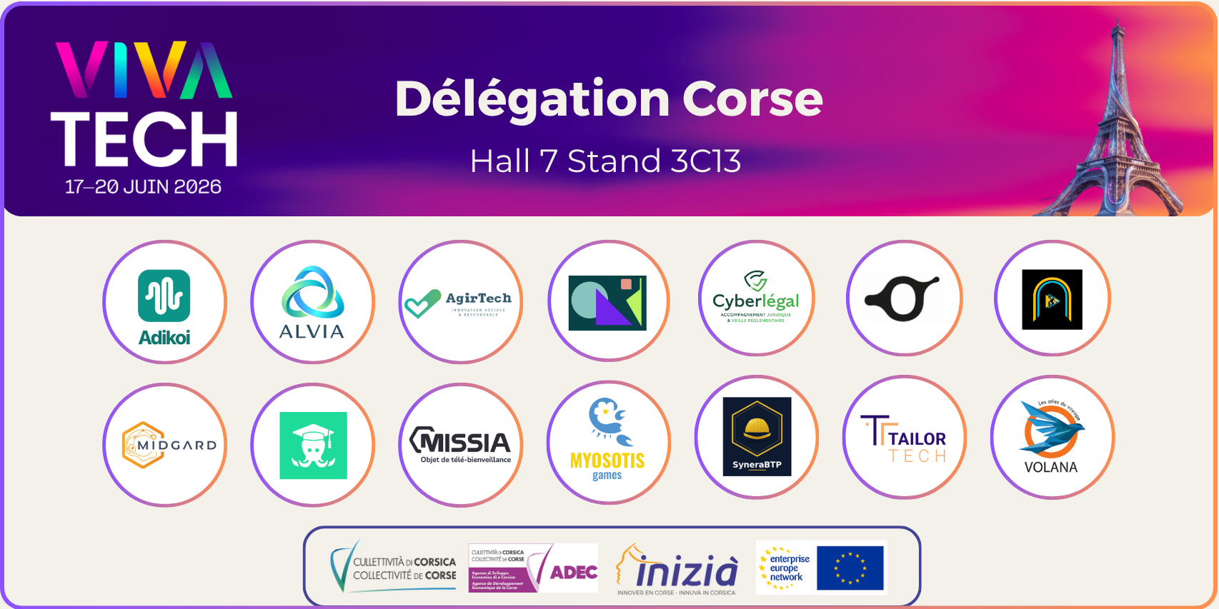 Logo startups Corses Vivatech 2026