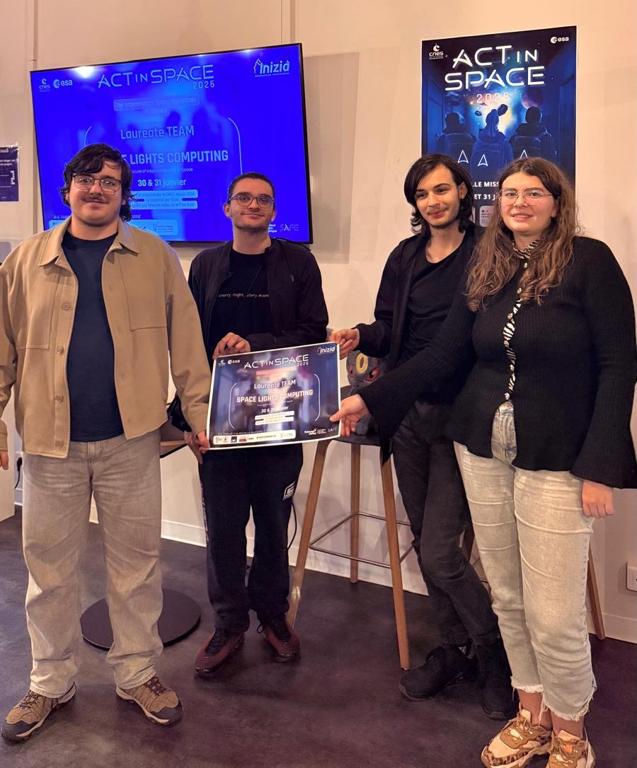 Equipe Space Lights Computing - Lauréate ActInSpace Corse 2026