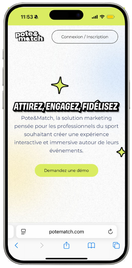Site Web Pote&Match