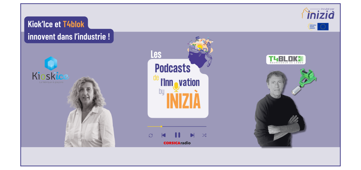 Podcast 8 de l'innovation by INIZIÀ - Kiok'ice et T4Blok