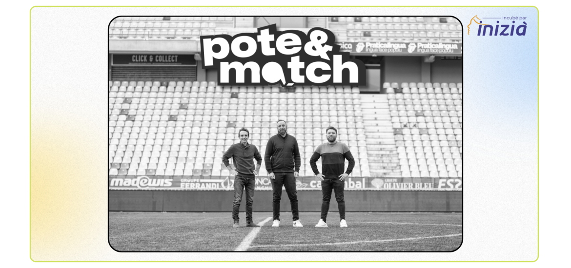 Visuel Equipe startup Pote&Match incubé par INIZIÀ