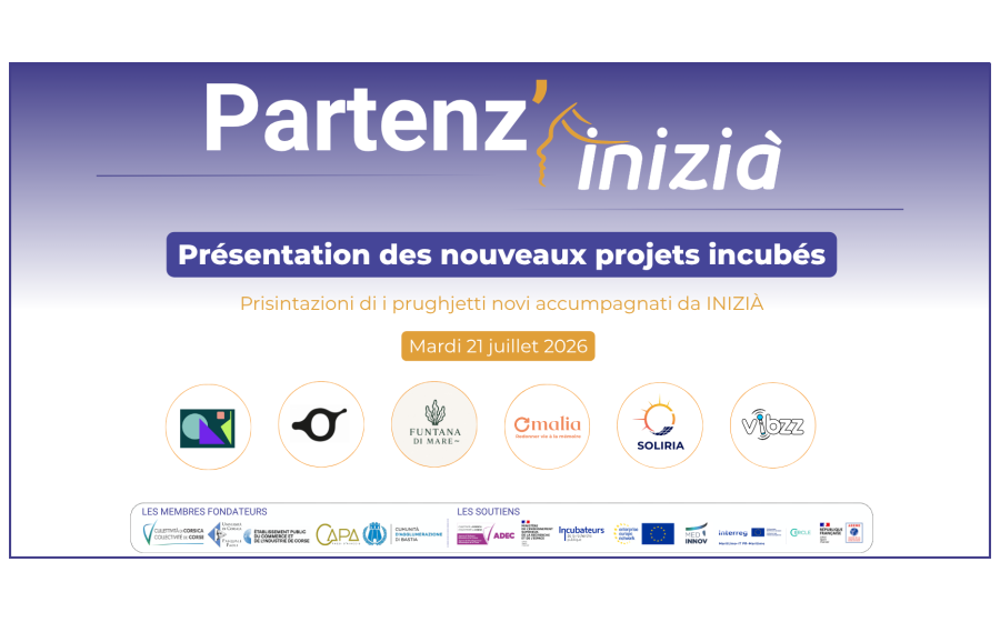PARTENZ'INIZIÀ - présentation de la nouvelle promotion de porteurs de projets innovants de Corse