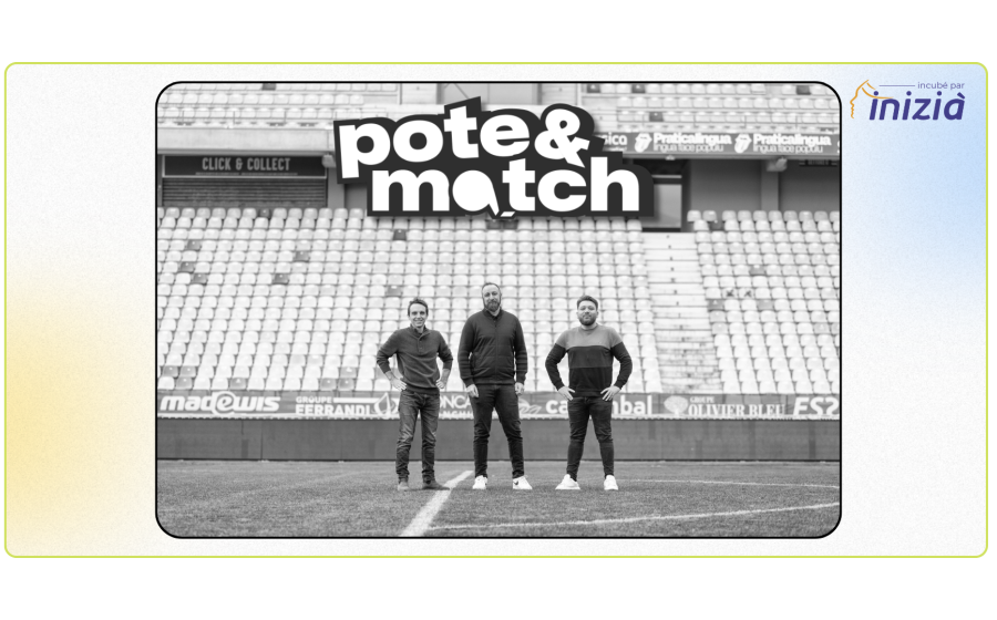 Visuel Equipe startup Pote&Match incubé par INIZIÀ